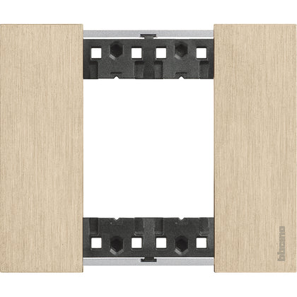 Rama finisaj, 2 module, culoare Auriu, Living Now KA4802ZW, , alternativo.ro