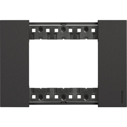 Rama finisaj, 3 module, culoare Negru, Living Now KA4803KG, , alternativo.ro