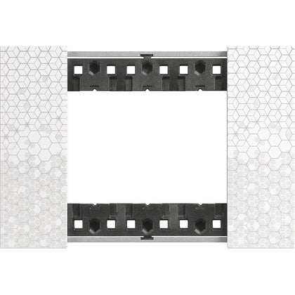 Rama finisaj, 3 module, culoare Pixel, Living Now KA4803MW, , alternativo.ro