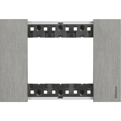 Rama finisaj, 3 module, culoare Otel, Living Now KA4803ZG, , alternativo.ro