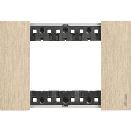 Rama finisaj, 3 module, culoare Auriu, Living Now KA4803ZW, , alternativo.ro
