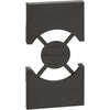 Placa priza, 2 module, standard italian/german, negru, Living Now KG03