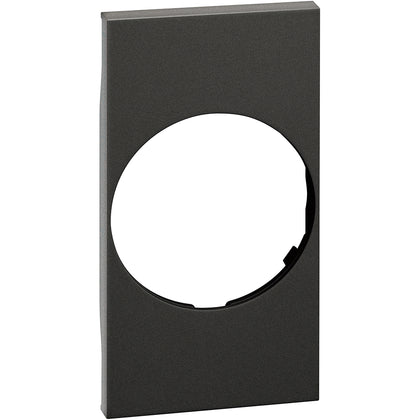 Placa priza, 2 module, standard german, negru, Living Now KG04, , alternativo.ro