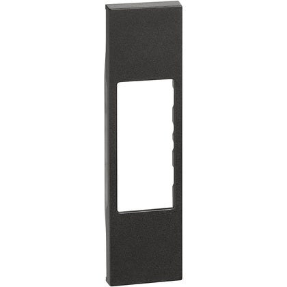 Placa pentru priza RJ11, RJ45 si audio, 1 modul, negru, Living Now KG07, , alternativo.ro