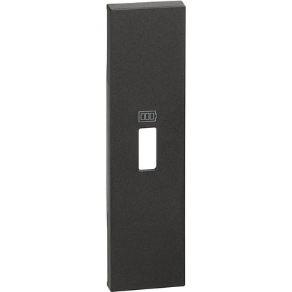 Placa incarcator USB, 1 modul, negru, Living Now KG10C, , alternativo.ro