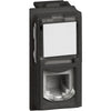 Priza de telefon, 1 modul, RJ11, K10, negru, Living Now KG4258RJ11