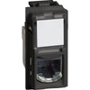 Priza de date, 1 modul, RJ45, Cat.5e, UTP, negru, Living Now KG4279C5E