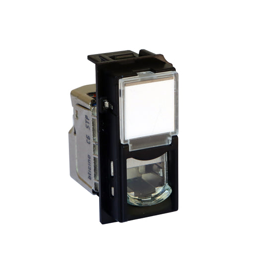 Priza de date, 1 modul, RJ45, Cat.6, STP, negru, Living Now KG4279C6S