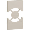 Placa priza, 2 module, standard italian/german, nisip, Living Now KM03