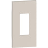 Placa pentru priza RJ11, RJ45, A/V, 2 module, nisip, Living Now KM07M2