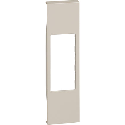 Placa pentru priza RJ11, RJ45 si audio, 1 modul, nisip, Living Now KM07, , alternativo.ro