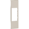 Placa pentru priza RJ11, RJ45 si audio, 1 modul, nisip, Living Now KM07