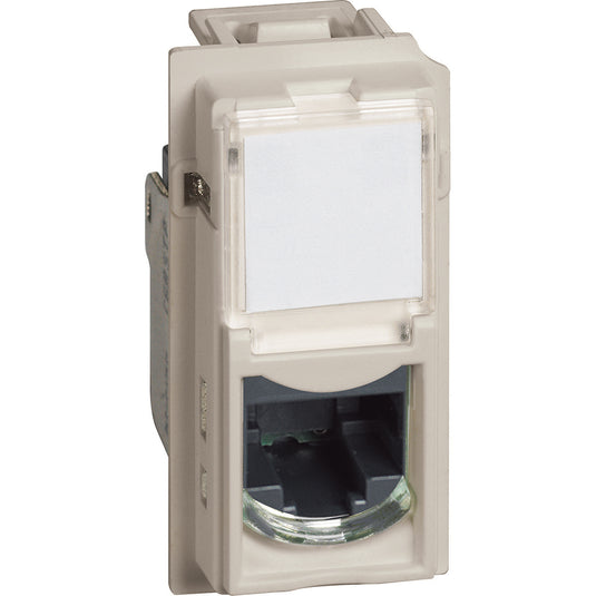 Priza de date, 1 modul, RJ45, Cat.5e, UTP, nisip, Living Now KM4279C5E