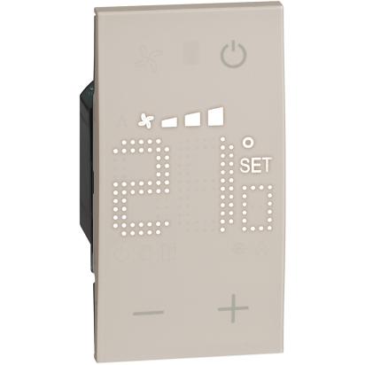 Termostat MyHOME_Up, 2 module, nisip, Living Now KM4691, , alternativo.ro
