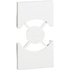 Placa priza, 2 module, standard italian/german, alb, Living Now KW03