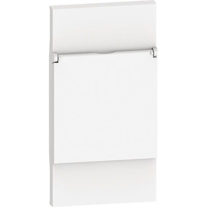 Placa priza, 2 module, cu capac, standard german, alb, Living Now KW04P, , alternativo.ro