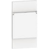 Placa priza, 2 module, cu capac, standard german, alb, Living Now KW04P