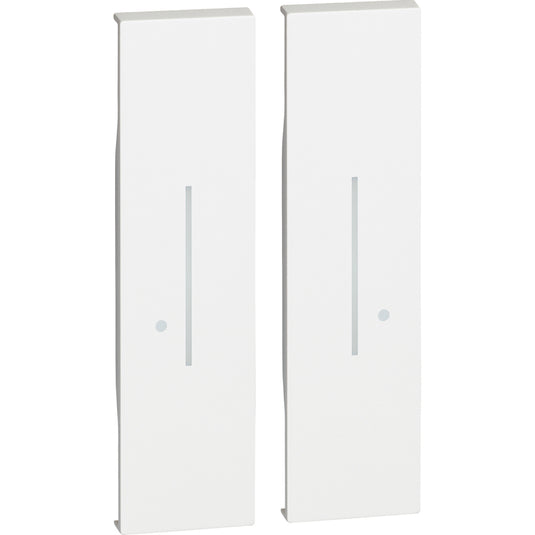 Tasta pentru intrerupator dublu fara fir, 2 module (1m+1m), alb, Living Now KW36M2