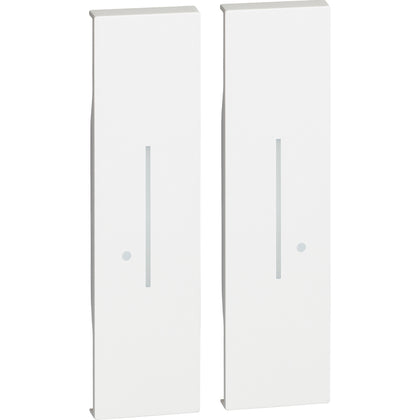 Tasta pentru intrerupator dublu fara fir, 2 module (1m+1m), alb, Living Now KW36M2, , alternativo.ro