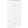 Tasta pentru intrerupator fara fir, 2 module, alb, Living Now KW40M2