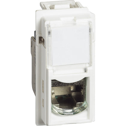 Priza de date, 1 modul, RJ45, Cat.6, UTP, alb, Living Now KW4279C6, , alternativo.ro
