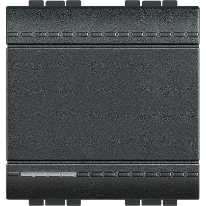 Buton cu revenire, ND, 2 module, 16A, borne cu surub, Antracit, Living Light L4005M2N, , alternativo.ro
