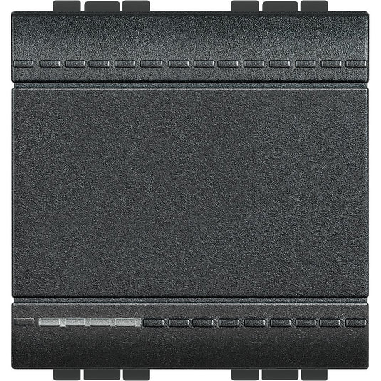 Intrerupator cruce, 2 module, 16A, borne cu surub, Antracit, Living Light L4004M2N