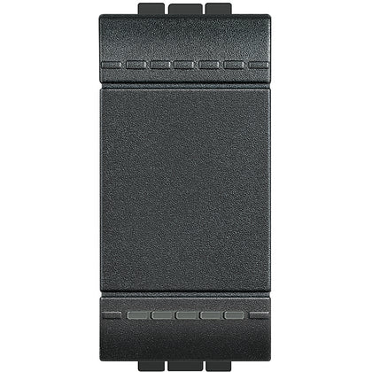 Buton cu revenire, ND, 1 modul, 16A, borne cu surub, Antracit, Living Light L4005N, , alternativo.ro