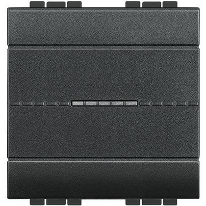 Intrerupator axial, 2 module, 10A, borne automate, Antracit, Living Light L4051M2AN, , alternativo.ro