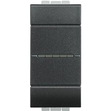 Intrerupator axial, 1 modul, 10A, borne cu surub, Antracit, Living Light L4051N, , alternativo.ro