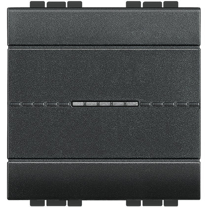 Intrerupator cruce axial, 2 module, 16A, borne automate, Antracit, Living Light L4054M2, , alternativo.ro