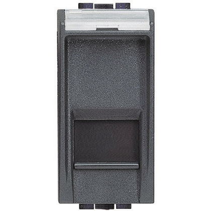 Priza de date, 1 modul, RJ45, Cat.5E, UTP, Antracit, Living Light L4279C5E, , alternativo.ro