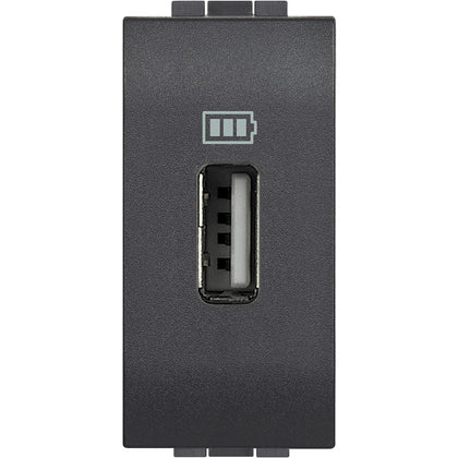 Incarcator USB, 1 modul, 5V, 1500mA, Antracit, Living Light L4285C1, alternativo.ro