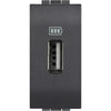 Incarcator USB, 1 modul, 5V, 1500mA, Antracit, Living Light L4285C1