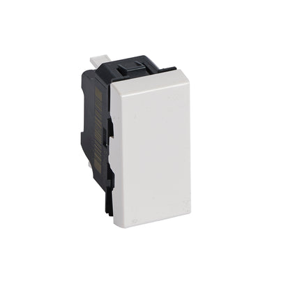 Buton cu revenire, 1 modul, 6A, alb, Mosaic 077030, , alternativo.ro