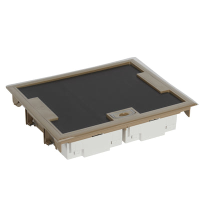 Doza de pardoseala, capac pentru mocheta, 16 module, bej, Legrand 089627, , alternativo.ro