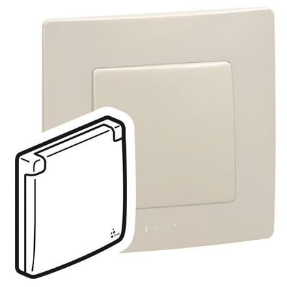 Rama cu capac de protectie, 1 aparat, IP44, IK07, ivoar, Niloe 665010, , alternativo.ro