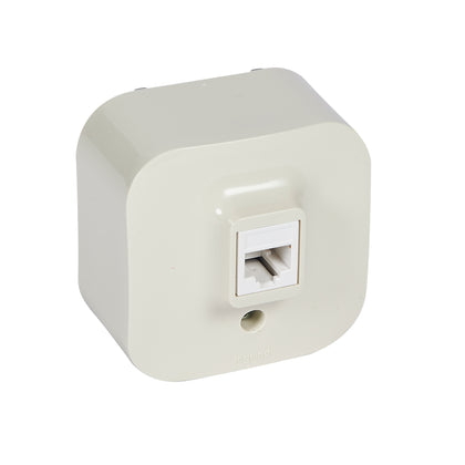 Priza de date, RJ45, Cat.5e, UTP, montaj aparent, ivoar, Forix 782454, , alternativo.ro