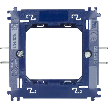 Suport aparataj modular, cu gheare, 2 module, Living Light LN4702G, , alternativo.ro