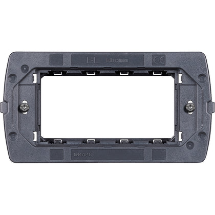 Suport aparataj modular, 4 module, cu suruburi, Living Light Air LN4704C, , alternativo.ro
