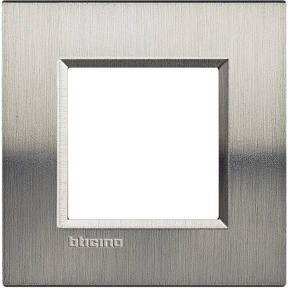 Rama ornament, 2 module, finisaj Otel slefuit, Living Light LNA4802ACS, , alternativo.ro