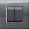 Rama ornament, 2 module, finisaj Otel, Living Light LNA4802AC