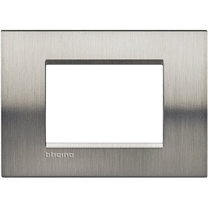 Rama ornament, 3 module, finisaj Otel slefuit, Living Light LNA4803ACS, , alternativo.ro