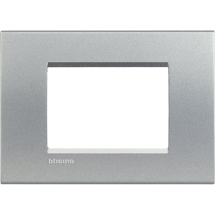 Rama ornament, 3 module, finisaj Aluminiu, Living Light LNA4803TE, alternativo.ro