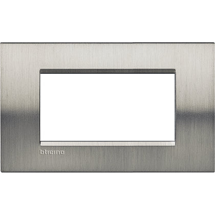 Rama ornament, 4 module, finisaj Otel slefuit, Living Light LNA4804ACS, , alternativo.ro