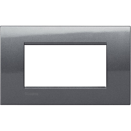 Rama ornament, 4 module, finisaj Otel, Living Light LNA4804AC, , alternativo.ro