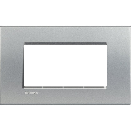 Rama ornament, 4 module, finisaj Aluminiu, Living Light LNA4804TE, alternativo.ro