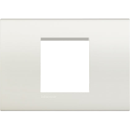 Rama ornament, 2 module, centrat, finisaj Alb, Living Light LNA4819BI, alternativo.ro