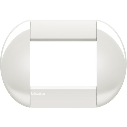 Rama ornament, 3 module, finisaj Alb, Living Light LNB4803BI, alternativo.ro