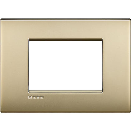 Rama ornament, 3 module, finisaj Auriu mat, Living Light Air LNC4803OF, alternativo.ro